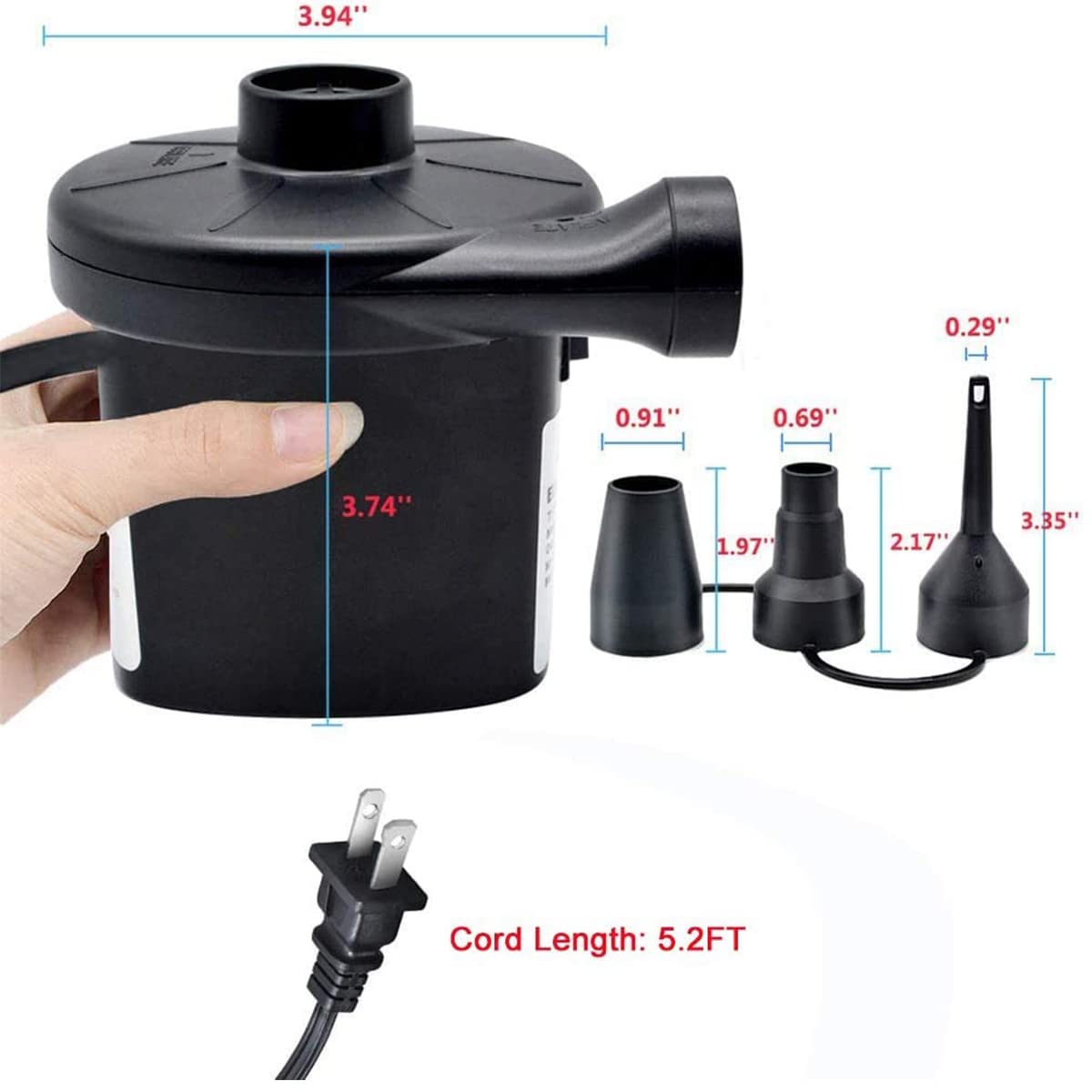 Cobiz Electric Air Pump – 210 W Electric Inflating Pump