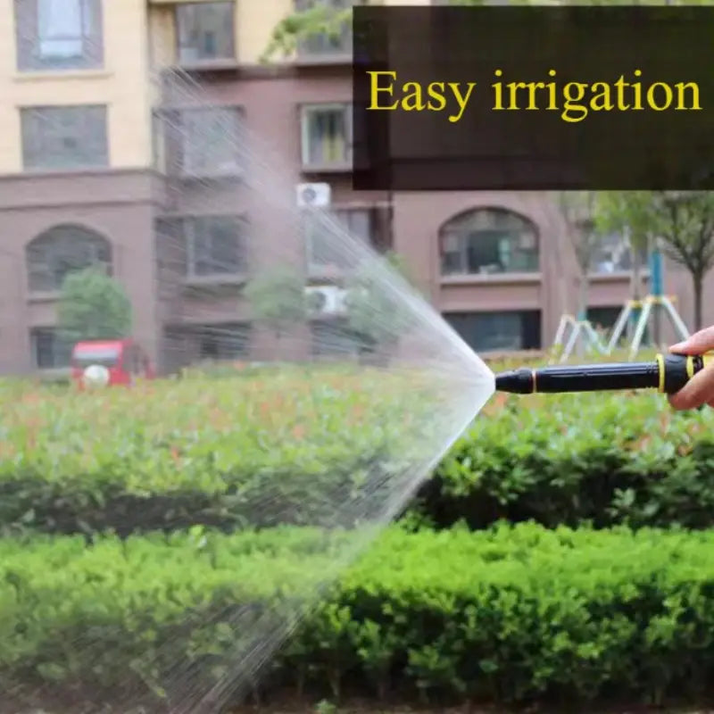 Portable High Pressure Washing Water Nozzle with 3 attachments (Black)