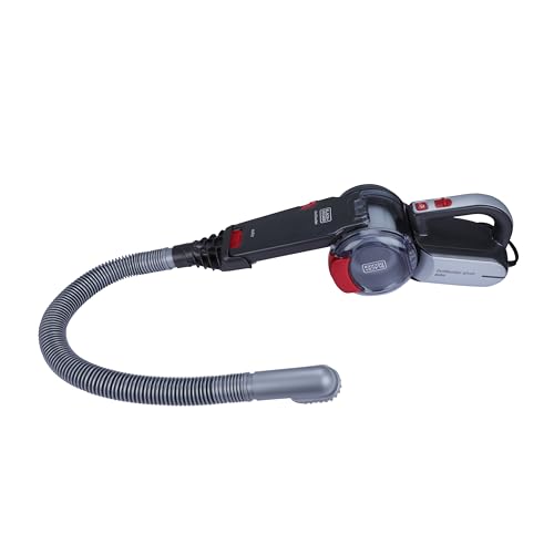 BLACK+DECKER PV1200AV-B1 12V Corded Dustbuster Flexi Auto Handheld Vacuum Cleaner with Bowl Capacity 440 ml, 5 Meter Cable+1 Year Manufacturer Warranty