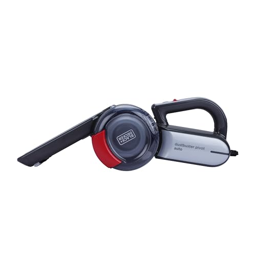 BLACK+DECKER PV1200AV-B1 12V Corded Dustbuster Flexi Auto Handheld Vacuum Cleaner with Bowl Capacity 440 ml, 5 Meter Cable+1 Year Manufacturer Warranty