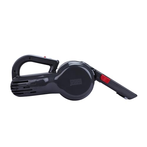 BLACK+DECKER PV1200AV-B1 12V Corded Dustbuster Flexi Auto Handheld Vacuum Cleaner with Bowl Capacity 440 ml, 5 Meter Cable+1 Year Manufacturer Warranty