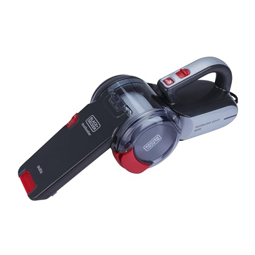 BLACK+DECKER PV1200AV-B1 12V Corded Dustbuster Flexi Auto Handheld Vacuum Cleaner with Bowl Capacity 440 ml, 5 Meter Cable+1 Year Manufacturer Warranty