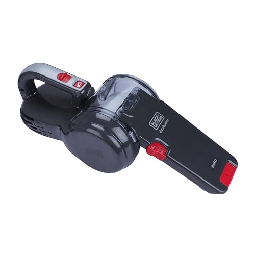 BLACK+DECKER PV1200AV-B1 12V Corded Dustbuster Flexi Auto Handheld Vacuum Cleaner with Bowl Capacity 440 ml, 5 Meter Cable+1 Year Manufacturer Warranty