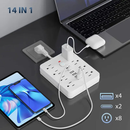 Worldwide Travel Adapter with Built in Dual USB Charger Ports
