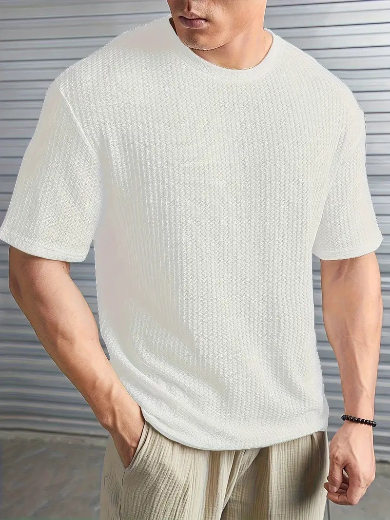 Men's Round Neck Polyester Casual T-shirt (Pack of 4)