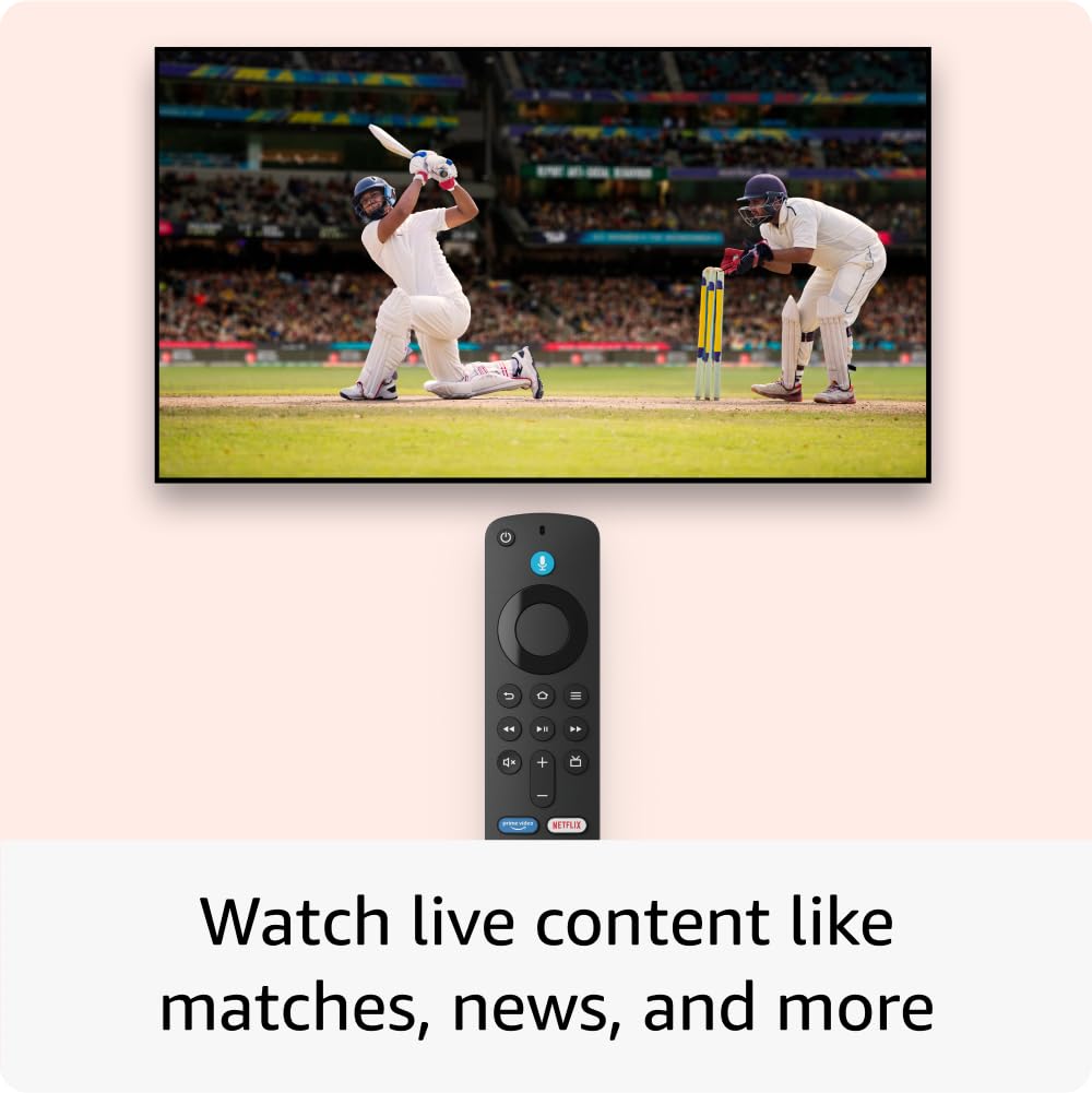 Amazon Fire TV Stick 4K streaming device (newest model), ultra-cinematic 4K streaming, supports Wi-Fi 6, Dolby Vision/Atmos, HDR10+