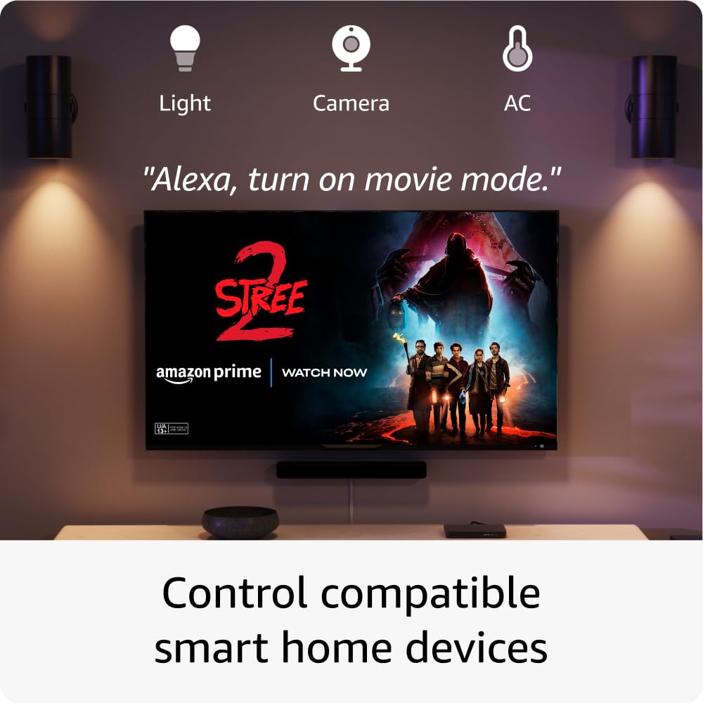 Amazon Fire TV Stick 4K streaming device (newest model), ultra-cinematic 4K streaming, supports Wi-Fi 6, Dolby Vision/Atmos, HDR10+