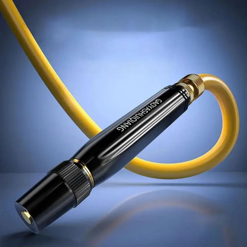 Portable High Pressure Washing Water Nozzle with 3 attachments (Black)